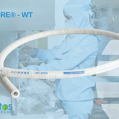 AVIPURE® - WT Drahtverstärkte Silikonschläuche mit PTFE Inliner